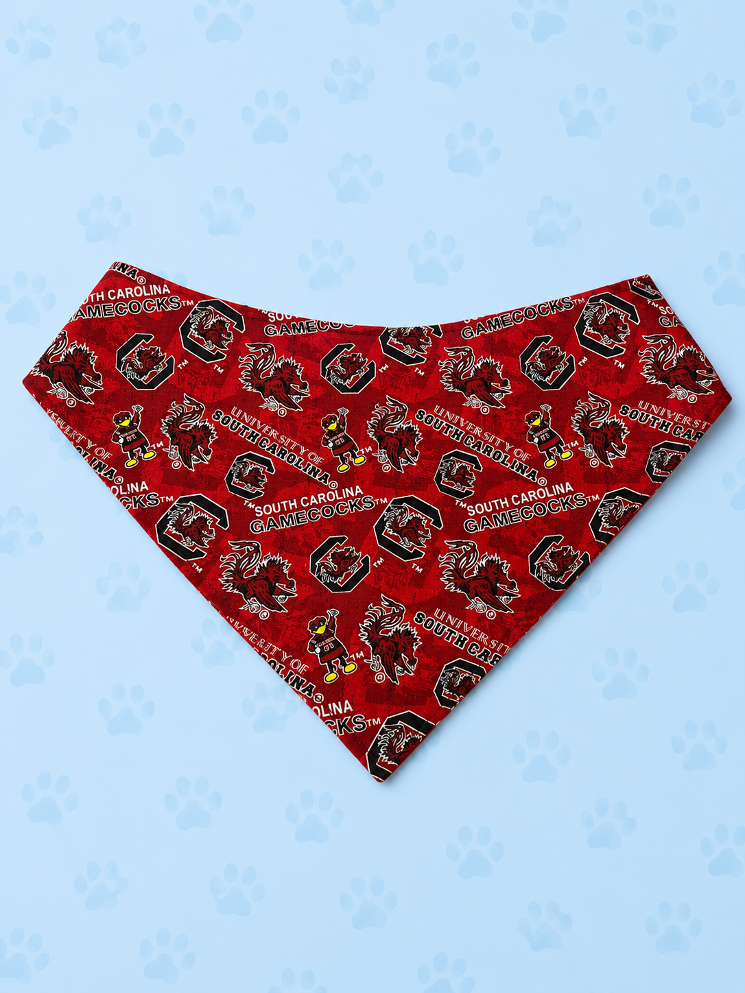 Gamecock Game Day – University of South Carolina Hook-and-Loop Dog Bandana