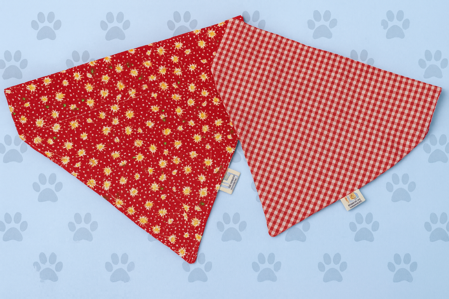 “The Daisy Day Reversible Collar Bandana – Classic Meets Cute”
