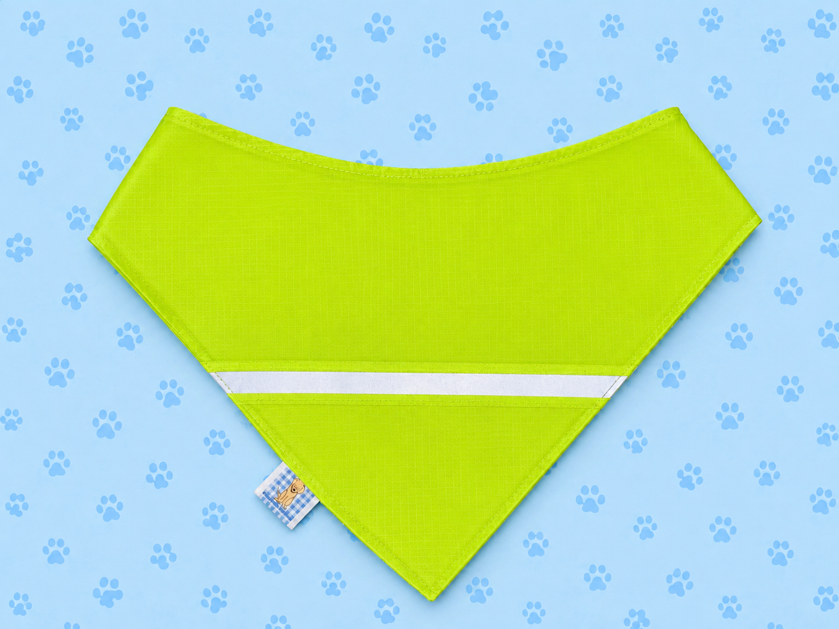 High-Visibility Reversible Hook & Loop Dog Bandana