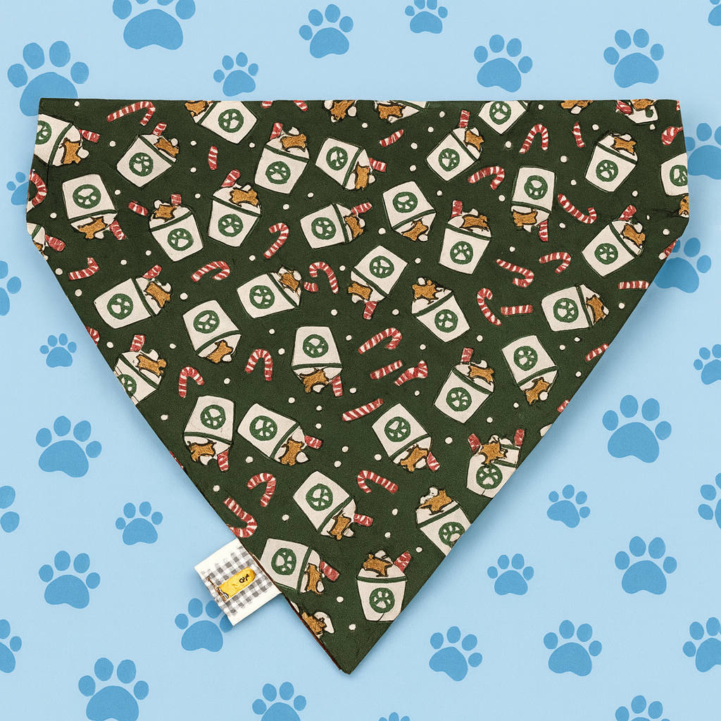 🎁 The coziest cup-of-cheer bandana for your best friend.