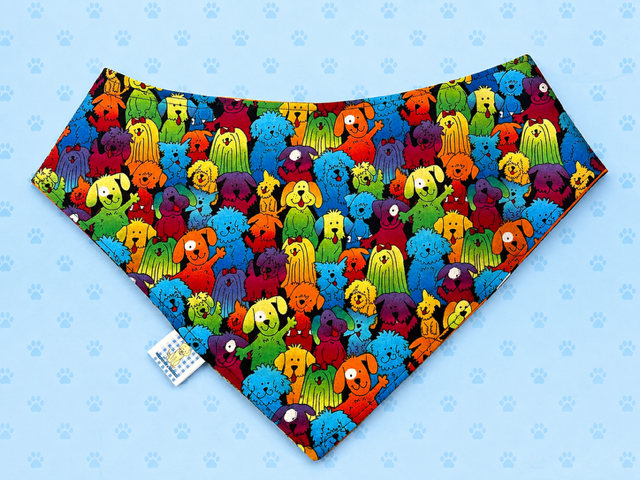 High-Visibility Reflective Hook and Loop Dog Bandana