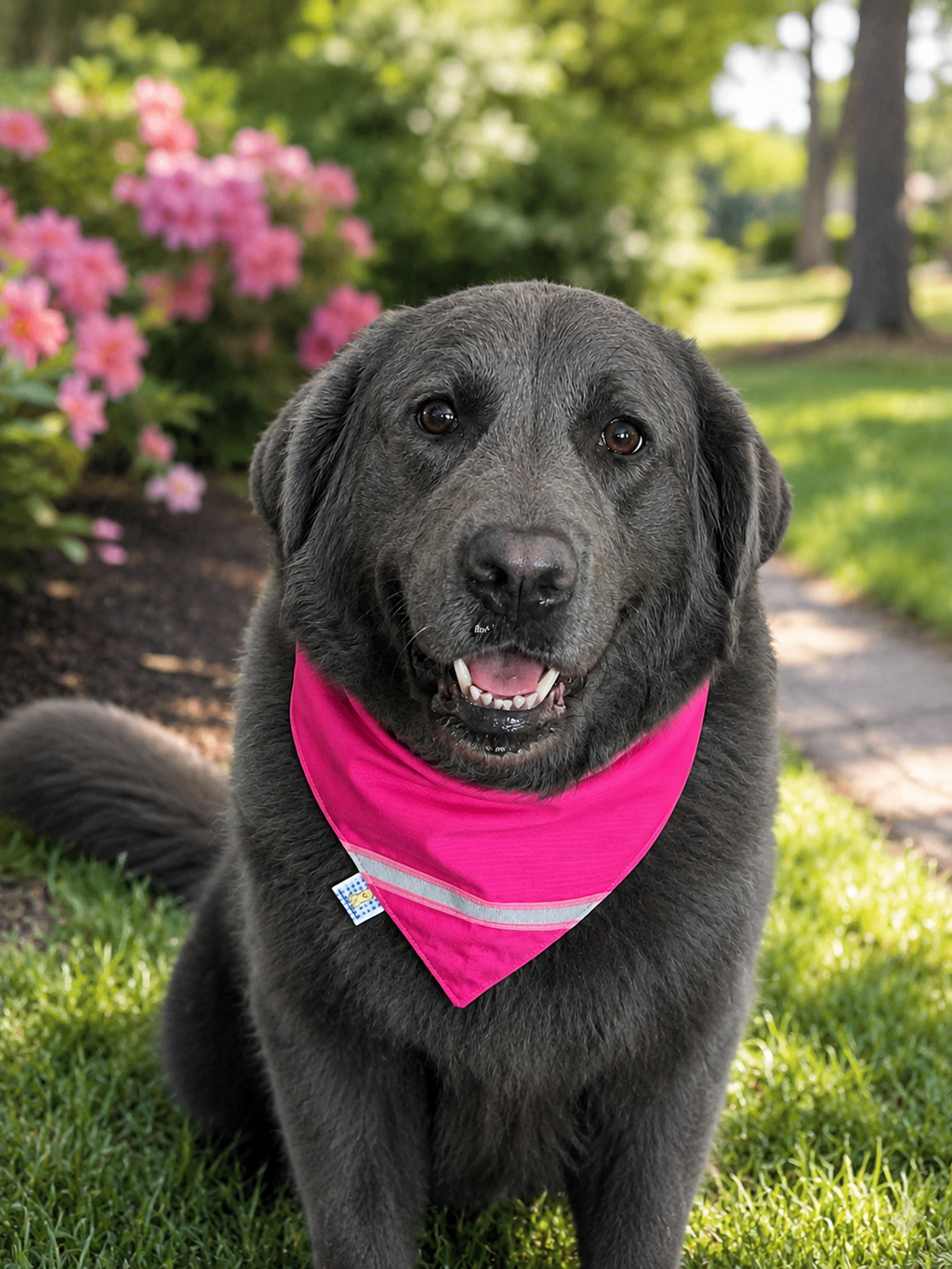 High-Visibility Reversible Hook & Loop Dog Bandana