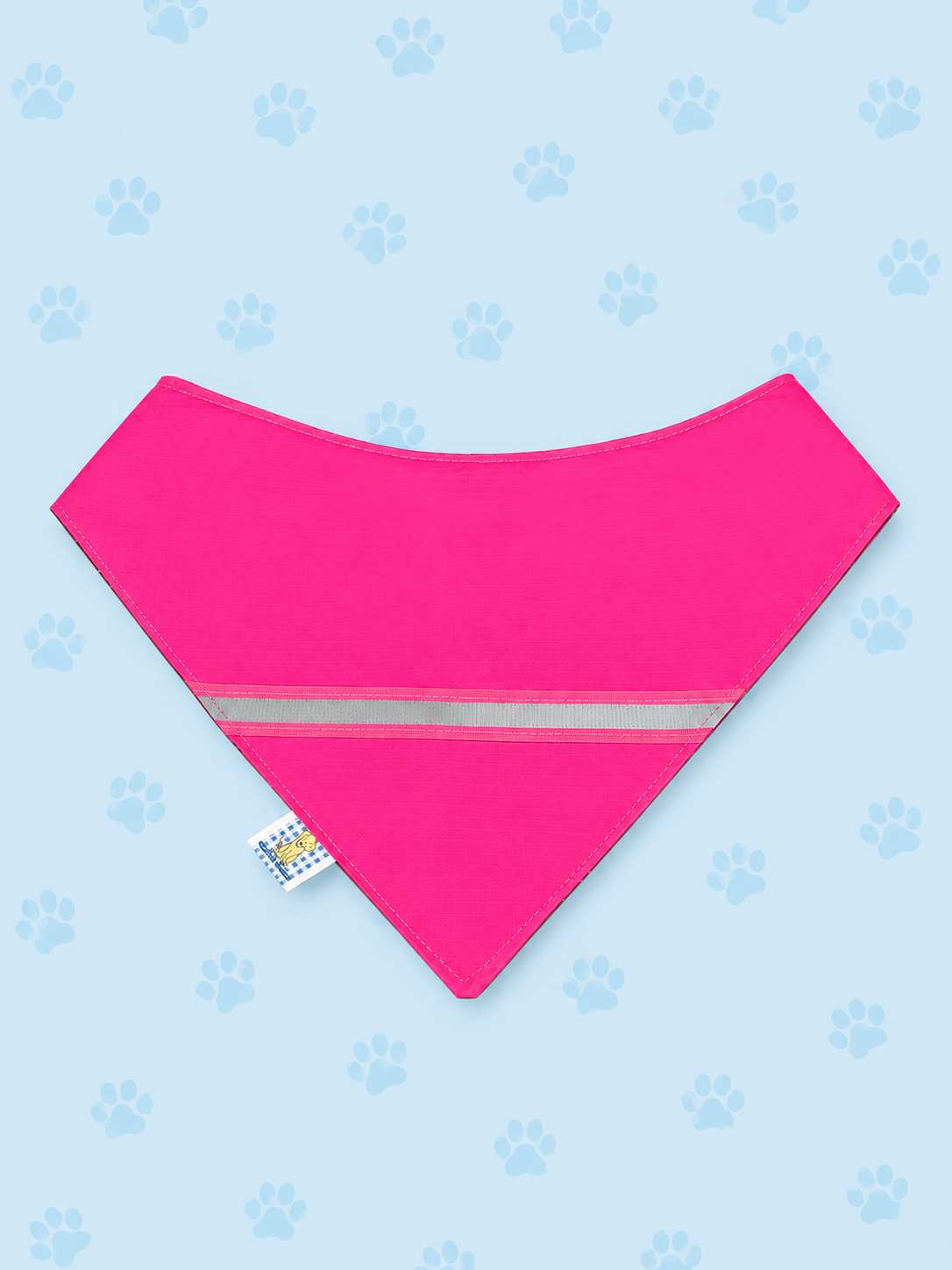 High-Visibility Reversible Hook & Loop Dog Bandana
