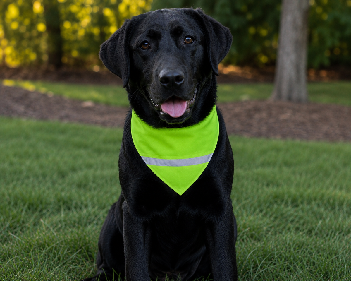 High-Visibility Reversible Hook & Loop Dog Bandana